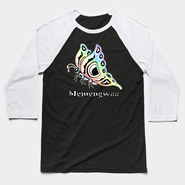 Memengwaa (Butterfly) Ally Baseball T-Shirt by KendraHowland.Art.Scroll